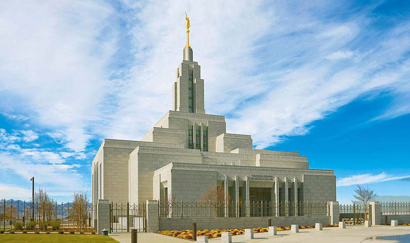 The Draper Utah Temple of The Church of Jesus Christ of Latter Day Saints.